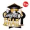 Beistle 11" Black & Gold 3-D Congrats Grad Centerpiece